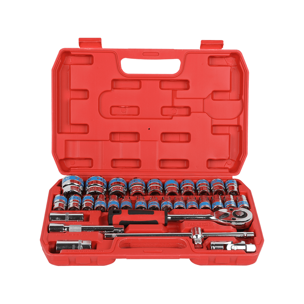 32pcs 1/2 In. Coegi Metric Impact Pentium convellunt Automobile Box manus tool Auto Restituo Tools Set